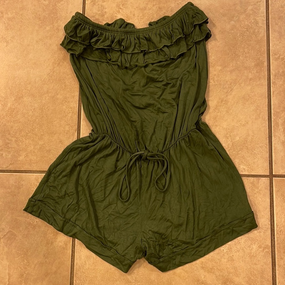 Olive green romper